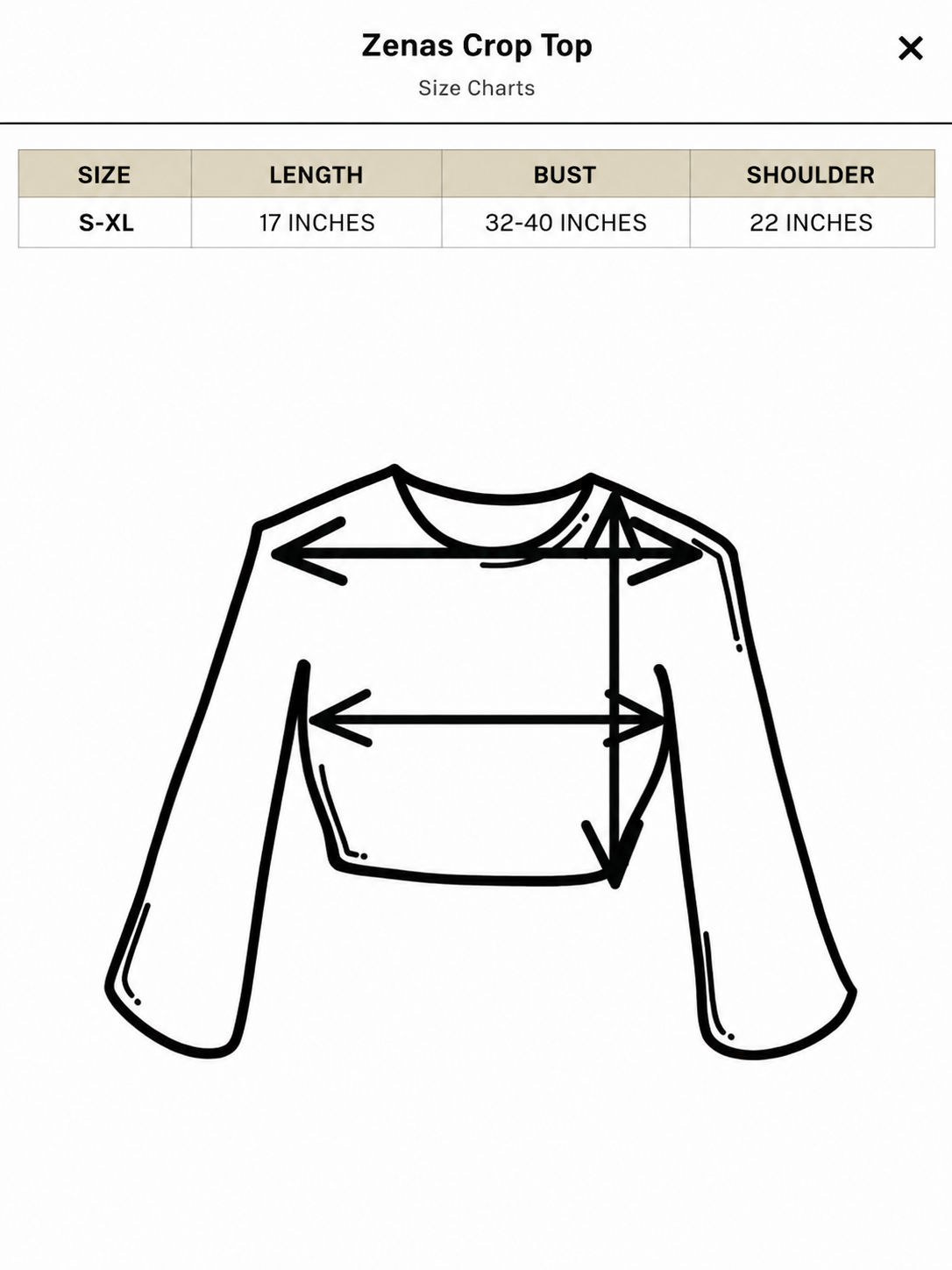 Zenas Crop Top